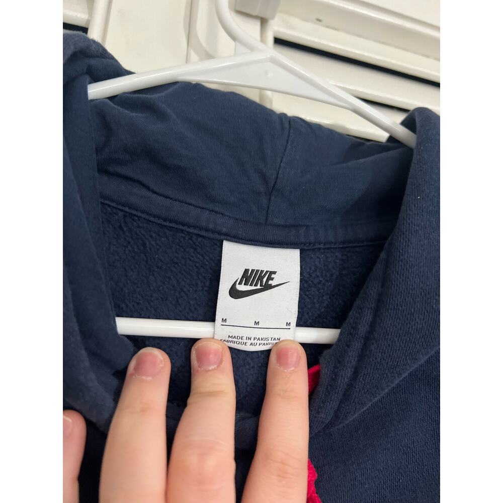 Nike Men’s Just Do It Hoodie Sweatshirt Navy, Pink, Green Sz: Medium - Picture 2 of 4